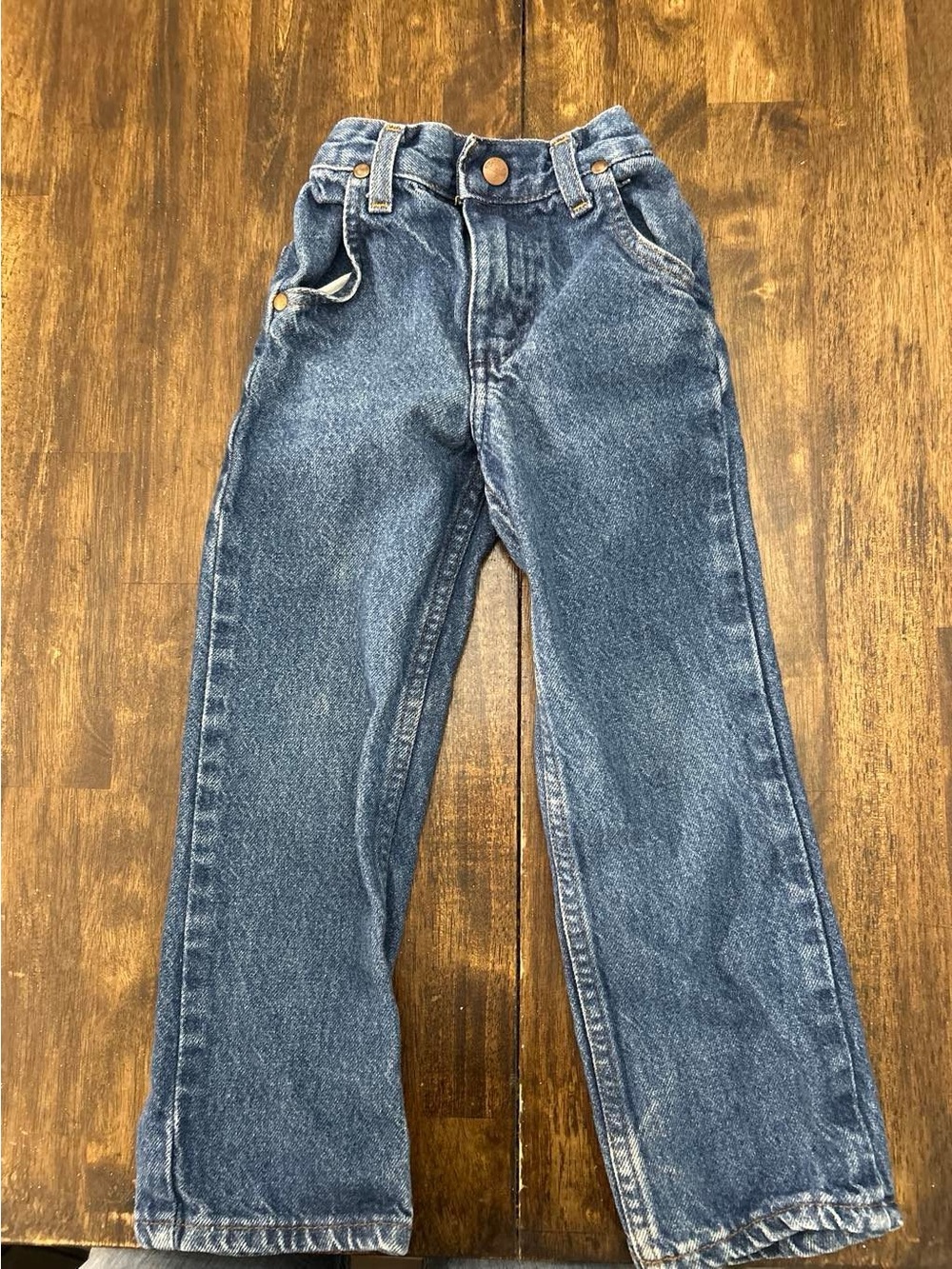 Wrangler Kids Blue Straight-Leg Denim Jeans